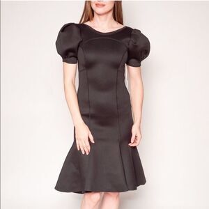 Amanda Uprichard x Nuuly Black Scuba Dress XS #237